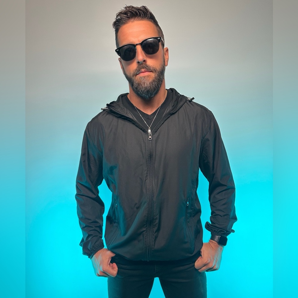 RADIOHEAD / Black 2018 Windbreaker / Large - Picture 8 of 10